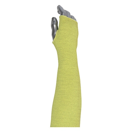 Cut-Resistant Sleeve, Yellow, Knit Cuff MPN:10-21AX18TH