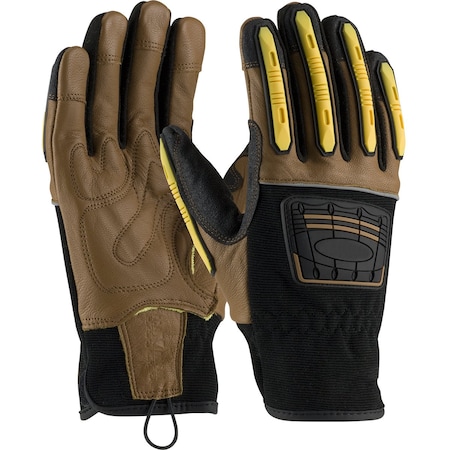 Goatskin Leather Glove, XL, Brown MPN:120-4150/XL