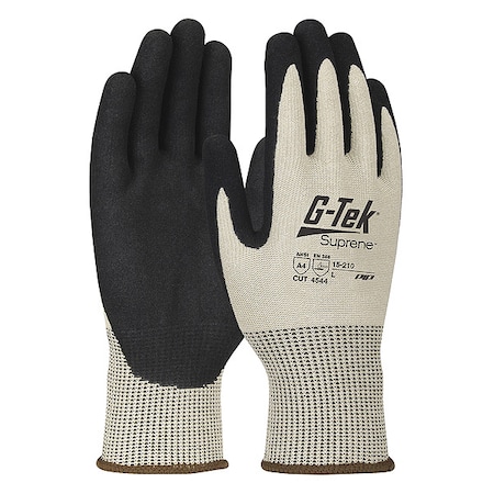 Cut-Resistant Glove, Cut Level A4, Dipped, Microporous Nitrile, Sandy, XL 1 PR MPN:15-210/XL