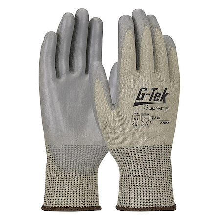 Cut-Resistant Glove, Cut Level A4, Dipped, Polyurethane, Smooth, XS 12 PK MPN:15-340/XS