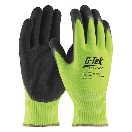 Cut-Resistant Coated Gloves, Cut Level A3, Double Dipped, Foam Nitrile, Sandy, XL 12 PK MPN:16-340LG/XL