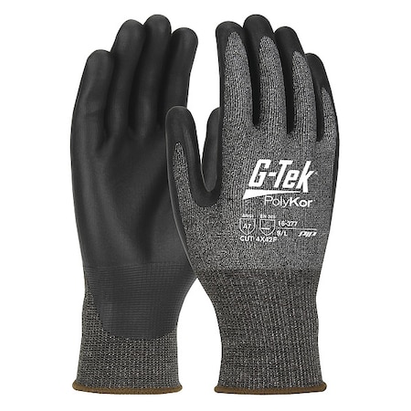 Cut-Resistant Glove, Cut Level A7, Dipped, Water-Based Polyurethane, Sandy, M 12 PK MPN:16-377/M