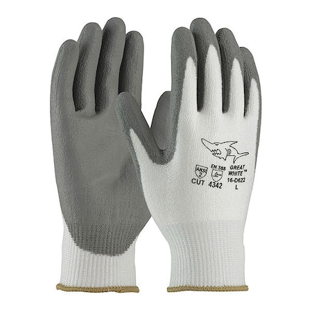 Cut-Resistant Coated Gloves, Cut Level A2, Dipped, Polyurethane, Smooth, M 12 PK MPN:16-D622/M