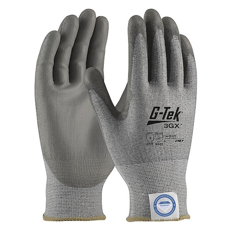 Cut-Resistant Glove, Cut Level A3, Dipped, Polyurethane, Smooth, S 12 PK MPN:19-D327/S