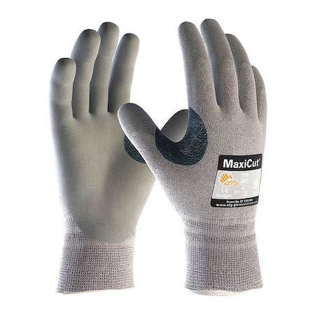 Cut-Resistant Glove, Cut Level A4, Dipped, Foam Nitrile, Sandy, S 12 PK MPN:19-D470/S