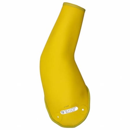 Electrical-Insulating Sleeves, 29 1/2 in Length, Yellow, Rolled Bead Cuff MPN:193-1-XLARGE