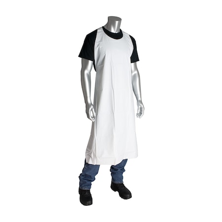 Pot Sink Vinyl Apron, 75 Mil, White, PK12, Vinyl (PVC), White, 45 in, 35 x 45 in MPN:200-07501