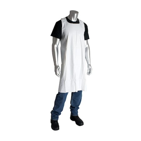 Pot Sink Vinyl Apron, 75 Mil, White, PK12, Vinyl (PVC), White, 36 in, 35 x 36 in MPN:200-08001