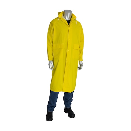 Raincoat, Fr 48, 2-Piece, Pvc/Polyester MPN:205-300FR/XL
