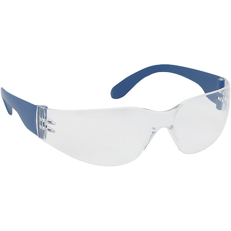 Zenon Z12™, Safety Glasses, Anti-Fog & Anti-Scratch, Clear Lens, Blue Frame, Frameless, 1 PR MPN:250-01-D520