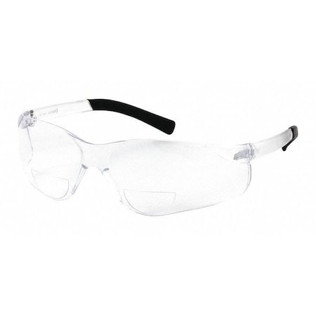 Zenon Z13R™ Reader Safety Glasses, Clear Wraparound Frame, 1.0 Diopter, Clear Lens, Universal MPN:250-26-0010