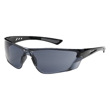 Recon, Safety Glasses, Anti-Fog & Anti-Scratch, Gray Lens, Black Frame, Full-Frame, 1 PR MPN:250-32-0521