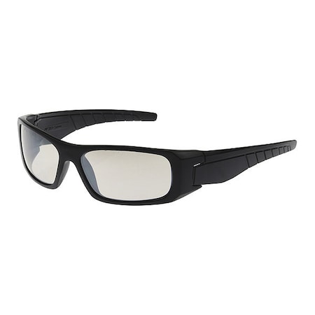 Squadron, Safety Glasses, Anti-Scratch, Blue Mirror Lens, Black Frame, Full-Frame, 1 PR MPN:250-53-0022