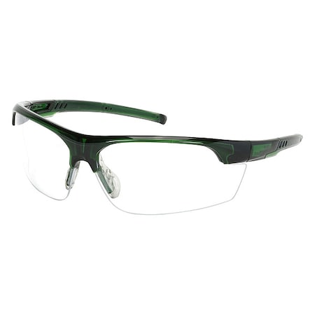Xtricate-C, Safety Glasses, Anti-Fog, Clear Lens, Green Frame, Half-Frame, 1 PR MPN:250-58-0520