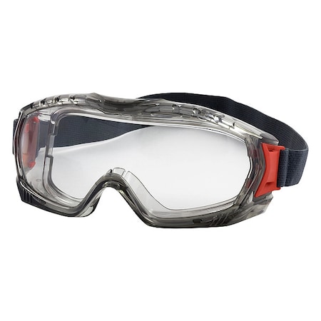 Safety Goggles, Clear Lens, Anti-Scratch & FogLess 3Sixty Anti-Fog, Indirect Vent, Stone Series MPN:251-60-0020
