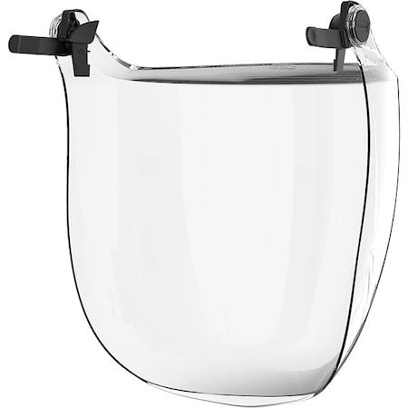 Face Shield, Clear Visor, 9 in Height, Not Applicable Suspension MPN:251-ADA270-07C