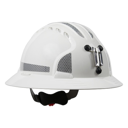 Hard Hat, JSP, HDPE, 6 Point Ratchet, Type 1, Class C, White MPN:280-EV6161MCR2-10