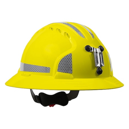 Hard Hat, JSP, HDPE, 6 Point Ratchet, Type 1, Class C, Yellow MPN:280-EV6161MCR2-20