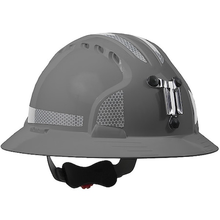Hard Hat, JSP, HDPE, 6 Point Ratchet, Type 1, Class C, Black MPN:280-EV6161MCR2-40