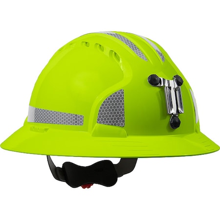 Hard Hat, JSP, HDPE, 6 Point Ratchet, Type 1, Class C, High-Visibility Yellow MPN:280-EV6161MCR2-LY