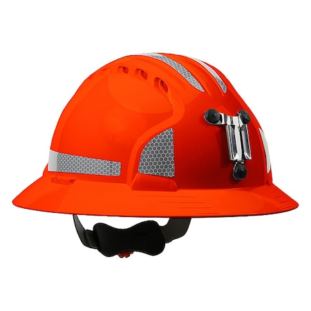Hard Hat, JSP, HDPE, 6 Point Ratchet, Type 1, Class C, Black MPN:280-EV6161MCR2-OR