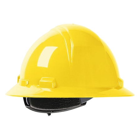 Hard Hat, Dynamic, HDPE, 4 Point Ratchet, Type 1, Class E, Yellow MPN:280-HP641R-02