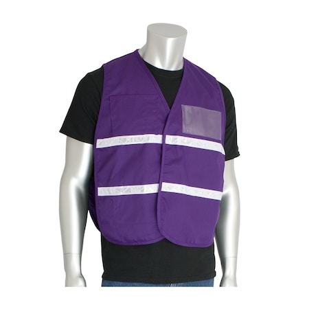 Non-Ansi Incident Command Vest, Purple MPN:300-2501/4X-5X