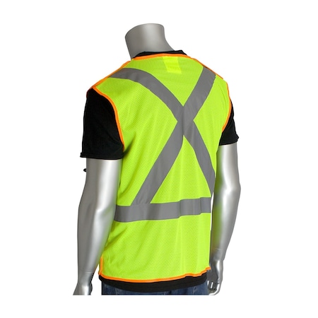 Ansi Class 2/Csa Z96 Mesh Breakaway Vest MPN:302-0210-LY/XL
