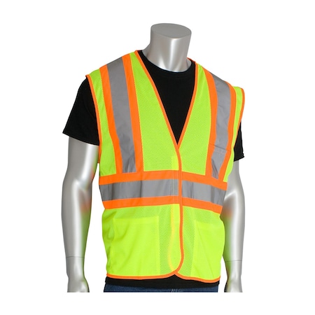 Premium Mesh Vest With Two Tone Tape MPN:302-MVATLY-2X