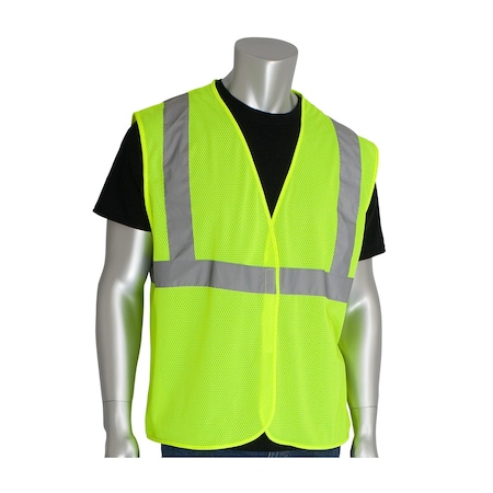 Class 2, Economy Mesh Vest, No Pocket, 4XL MPN:302-MVGLY-4X