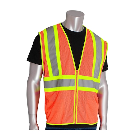 Premium Mesh Vest With Two Tone Tape MPN:302-MVOR-M