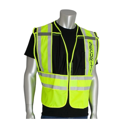 Public Safety Vests, Ansi 207 MPN:302-PSV-BLK-M/XL
