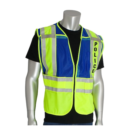 Public Safety Vests, Ansi 207 MPN:302-PSV-BLU-2X/5X