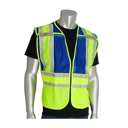 Public Safety Vests, Ansi 207 MPN:302-PSV-BLU-NL-MD/XL