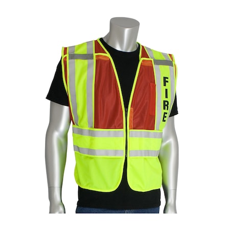 Public Safety Vests, Ansi 207 MPN:302-PSV-RED-M/XL