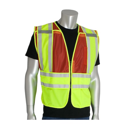 Public Safety Vests, Ansi 207 MPN:302-PSV-RED-NL-MD/XL