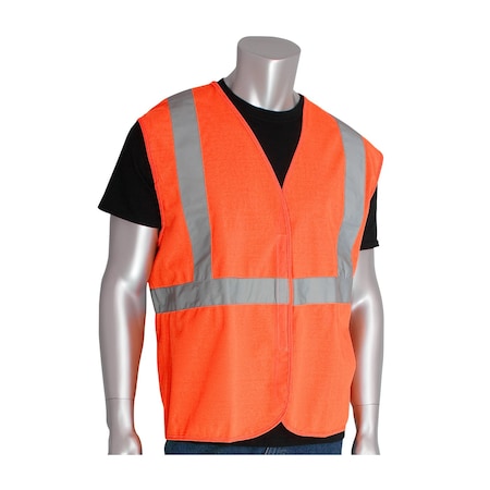 Class 2, Economy Solid Vest, Orange MPN:302-WCENGOR-4X