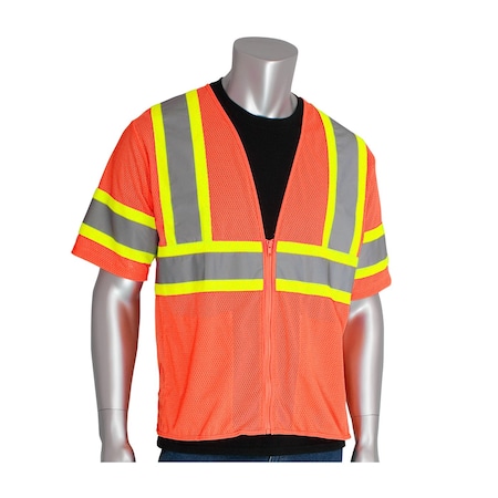Premium Mest Vest With Two Tone Tape MPN:303-HSVPOR-4X