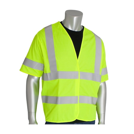 Class 3, Fr Treated Solid Vest MPN:305-HSSVFRLY-S/M
