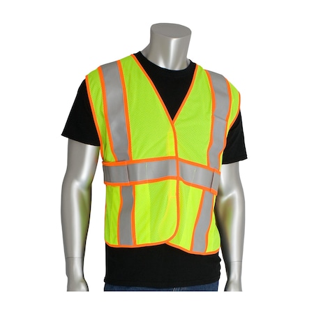 Class 2, Fr Treated Vest Two Tone Tape MPN:305-USV5FRLY