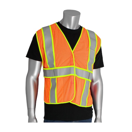 Class 2, Fr Treated Vest Two Tone Tape MPN:305-USV5FROR