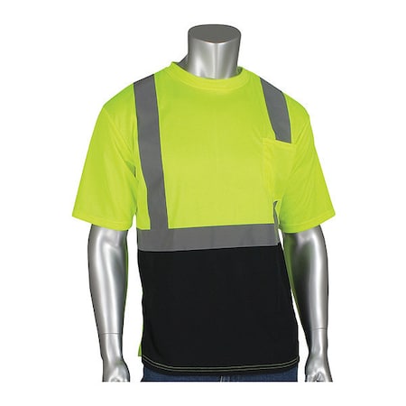 Hi-Visibility Shirt, Short Sleeve, R2, Mesh, Polyester, Lime/Yellow, 3X MPN:312-1250B-LY/3X