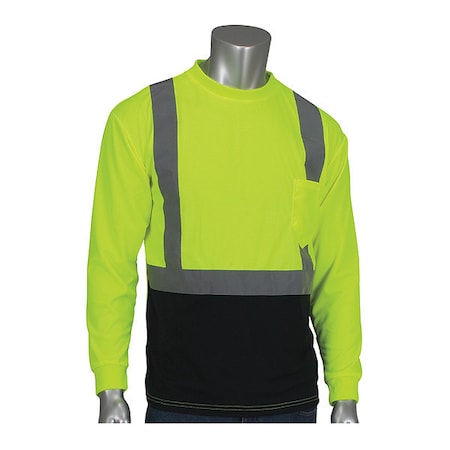 Hi-Visibility Shirt, Long Sleeve, R2, Mesh, Polyester, Lime, 5X MPN:312-1350B-LY/5X