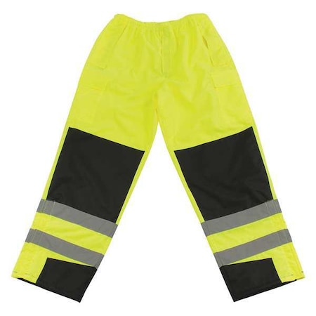 High Visibility Pants, 2XL, Green, Polyester MPN:318-1771-LY/2X