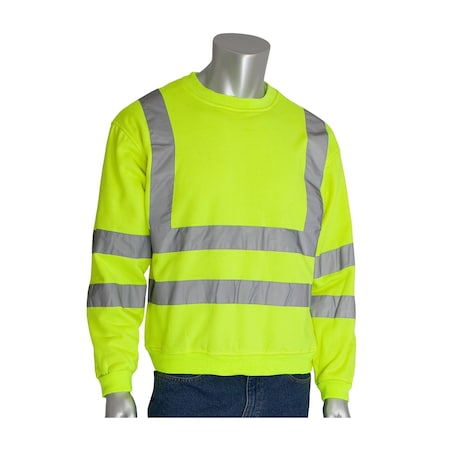 Fleece Sweatshirt, 8 oz., Polyester MPN:323-CNSSELY-L