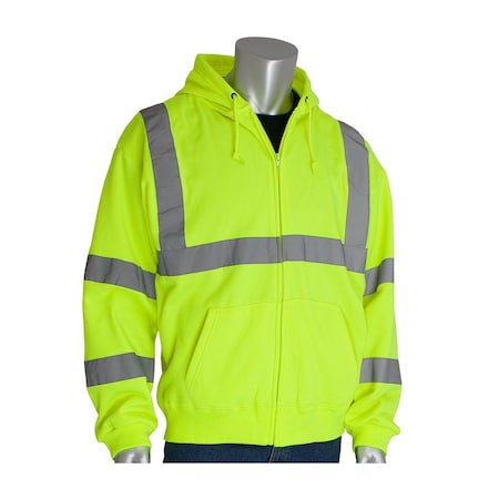 Fleece Hooded Sweatshirt, 8oz, Polyester MPN:323-HSSELY-5X