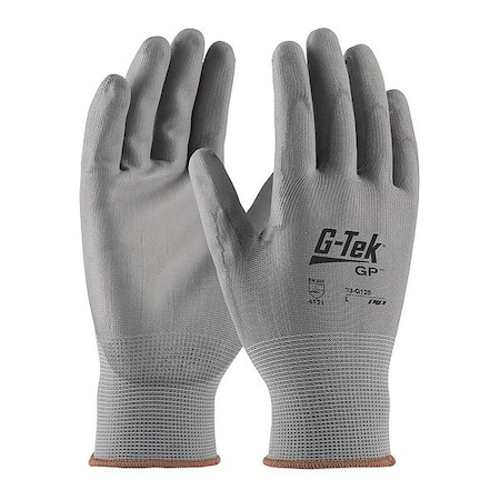 Coated Gloves, Polyurethane, Smooth, Palm, 3 Abrasion Level, Gray, 2XL (11) 12 PK MPN:33-G125/XXL