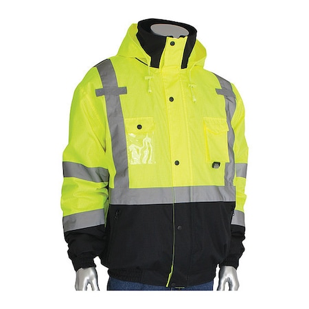 Jacket With Black Trim Body And Cuffs, 100% Polyester 300D Oxford with PU Coating, M MPN:333-1770-LY/M