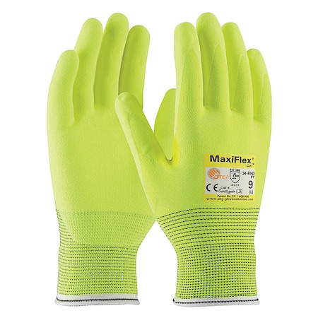 Cut-Resistant Gloves, Cut Level A2, Dipped, Nitrile, Sandy, 2XL 12 PK MPN:34-8743FY