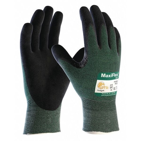 MaxiFlex Cut Resistant Gloves, A2 Cut Level, Palm Dipped, Nitrile, Large (Size 9), PK12 MPN:34-8743/L